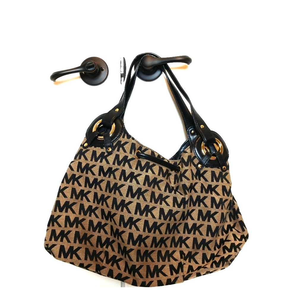 Michael Kors Black and Gray Bag